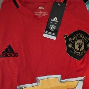 Adidas, Manchester United Jersey, Red, Large